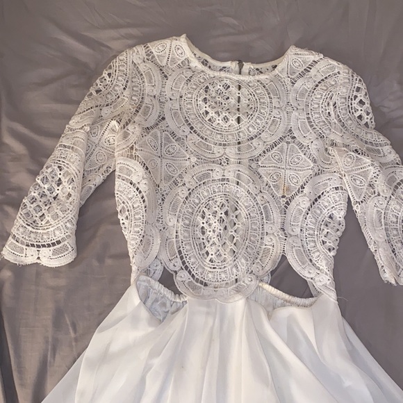 Sabo skirt white lace romper size Small - Picture 3 of 3